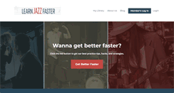 Desktop Screenshot of learnjazzfaster.com